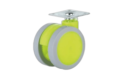 HTS Caster | Plastic Yellow Color Disc Furniture Casters